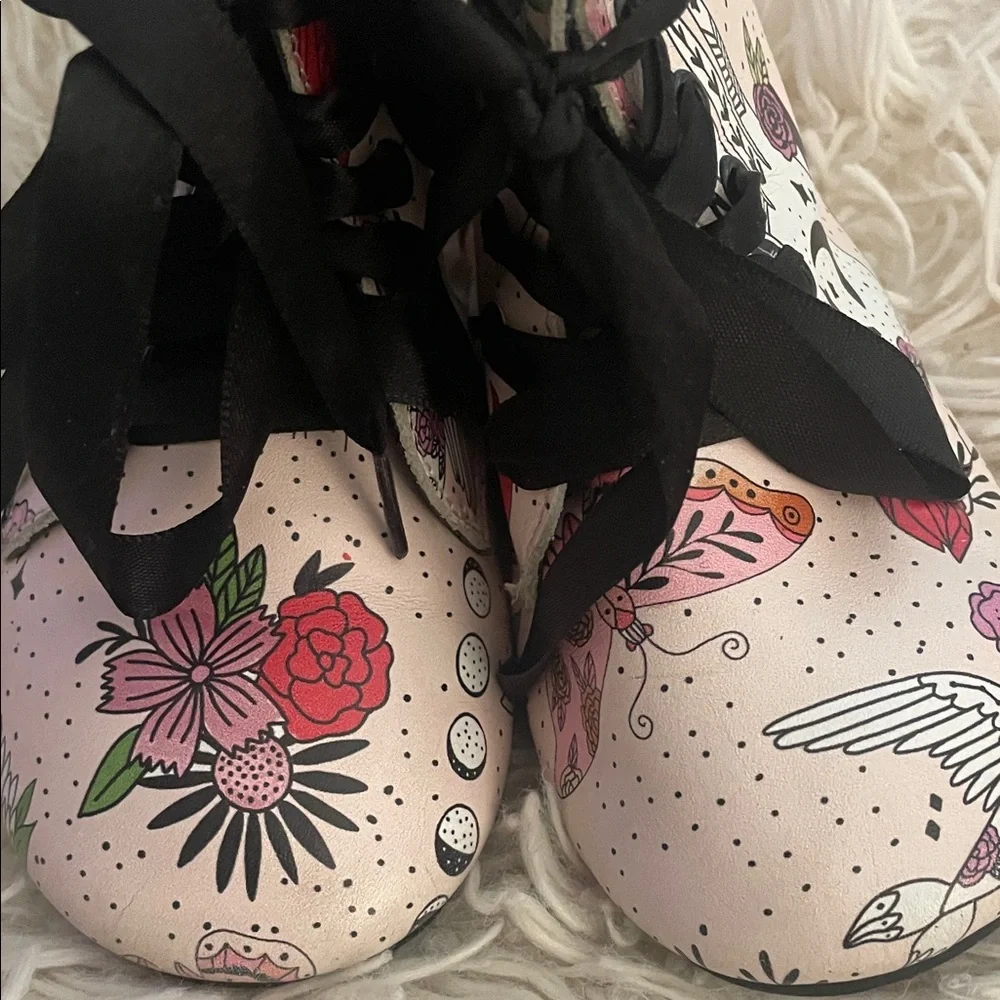 Cute Pink Booties with Whimsical Design